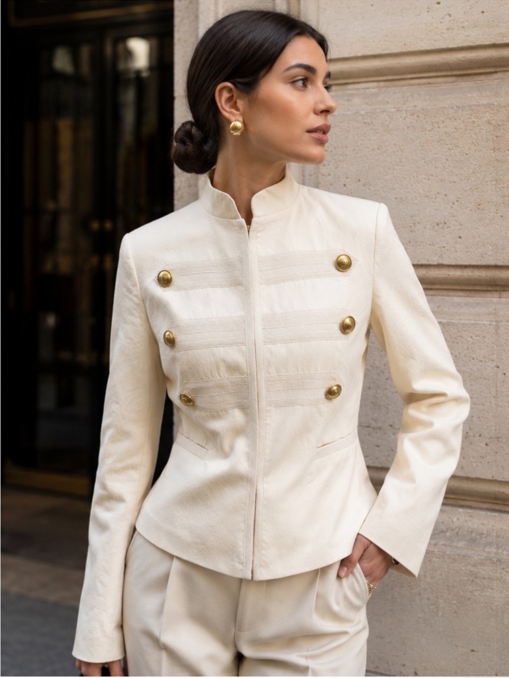 ZARA FITTED BUTTON JACKET